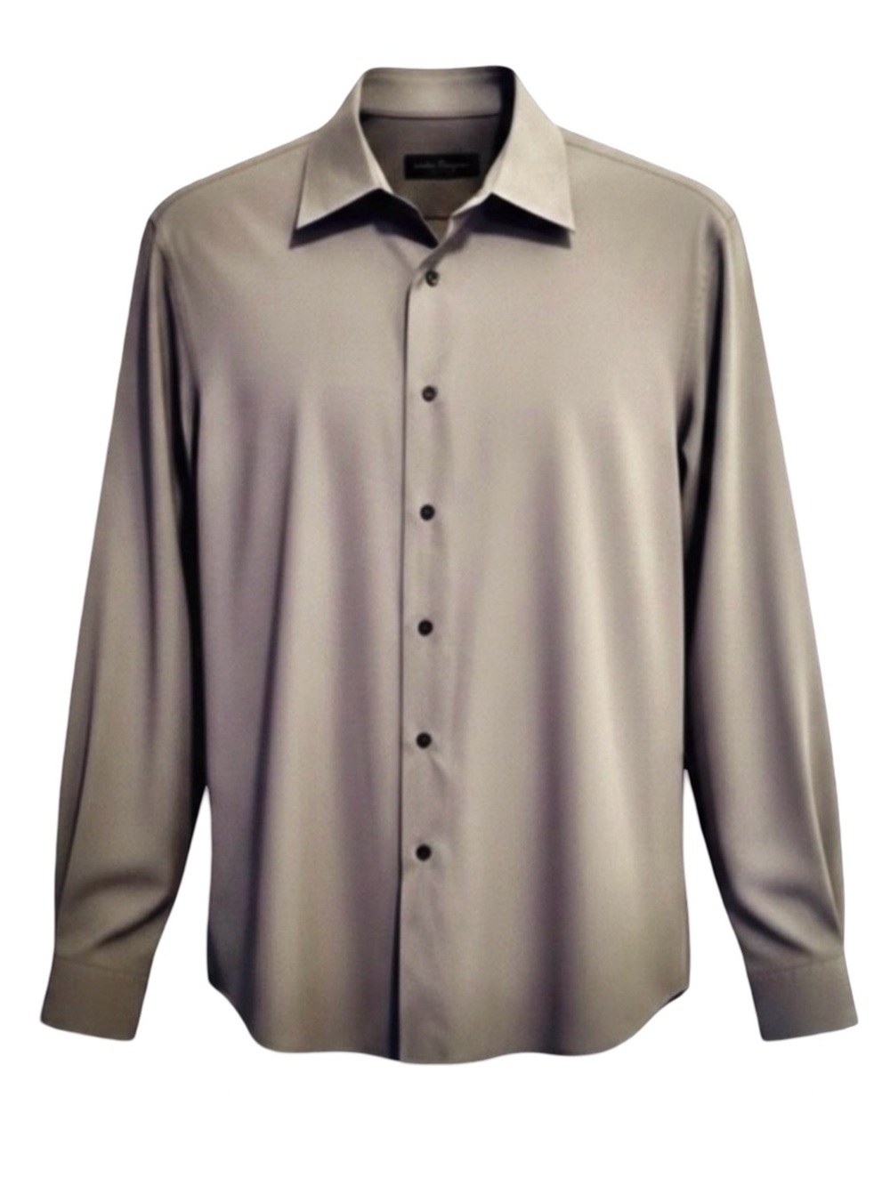 Salvatore Ferragamo Men's Classic Gray Dress Shirt. XXL - Picture 7 of 9